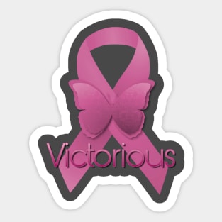 Breast Cancer Pink Ribbon Sticker